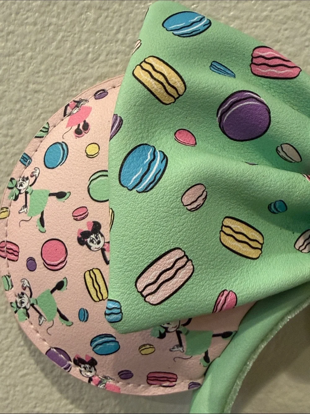 Disney X Loungefly Scented Macron Mouse Ear Headband - Mint & Pink